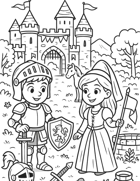 Historical Eras - Time Travel Kids Coloring Book