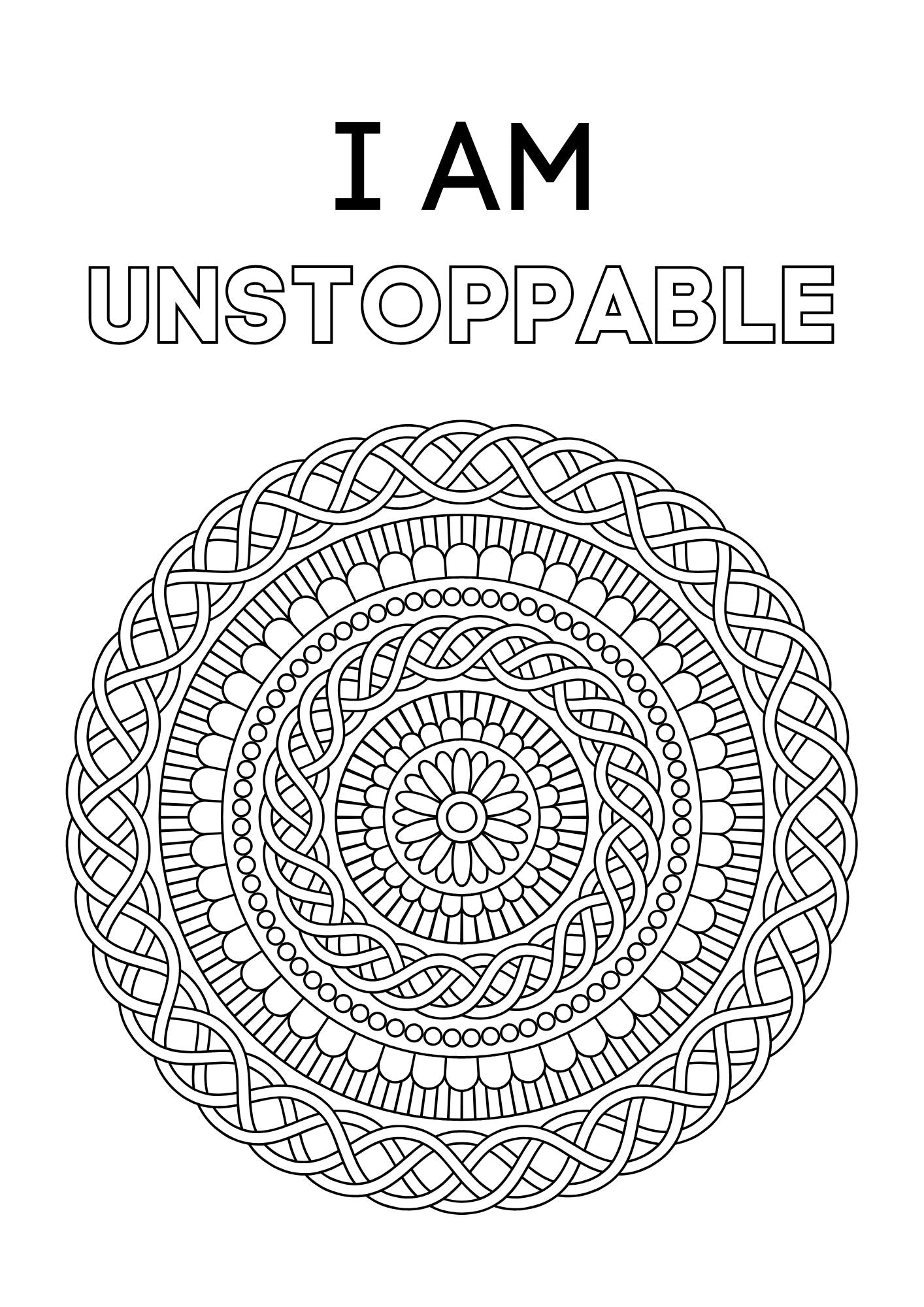 Positive Affirmations - Coloring Book