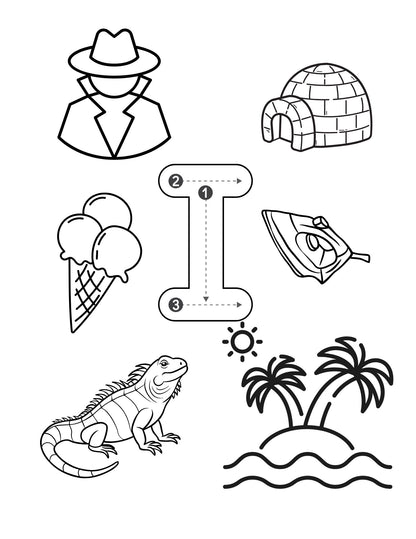 Alphabet Coloring Book - Printable A–Z Coloring Fun for Kids Ages 4-8