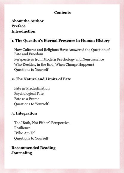 Dr. Eva Weisz: Fate or Free Will? (e-book)