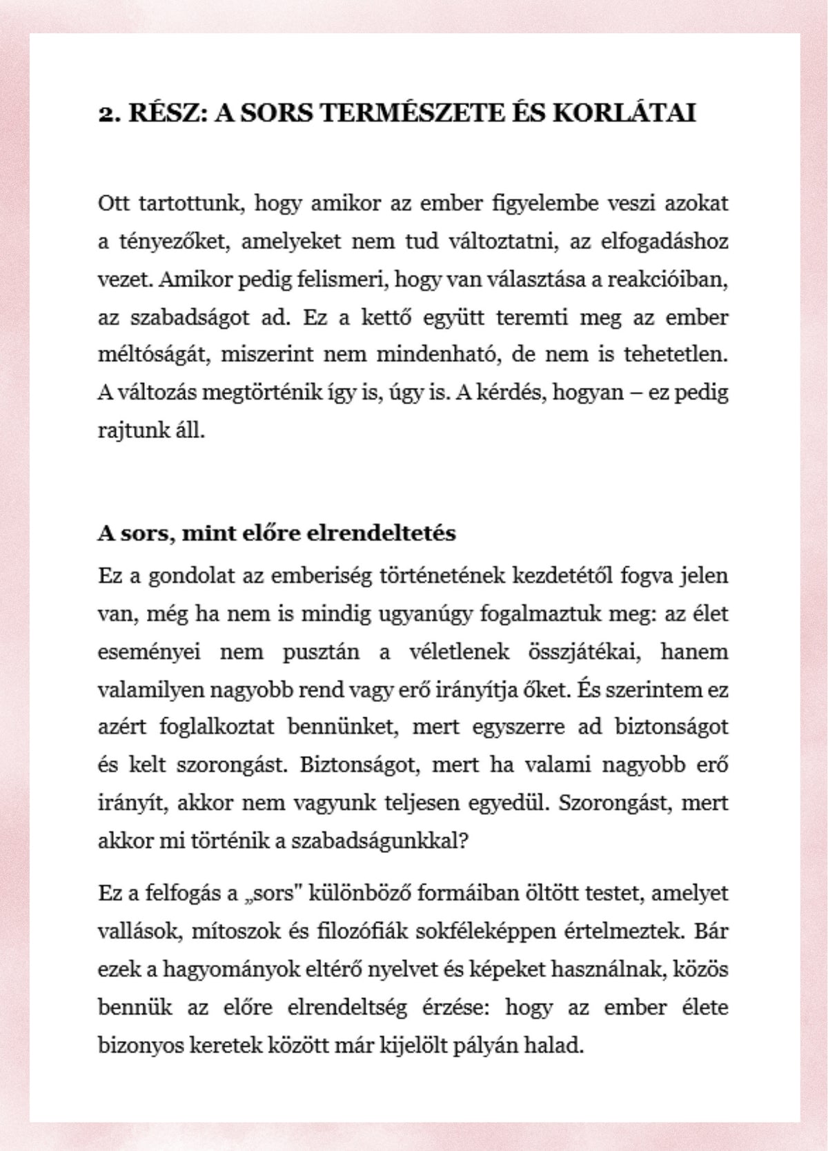 Dr. Weisz Éva: Sors vagy szabad akarat? (e-book)