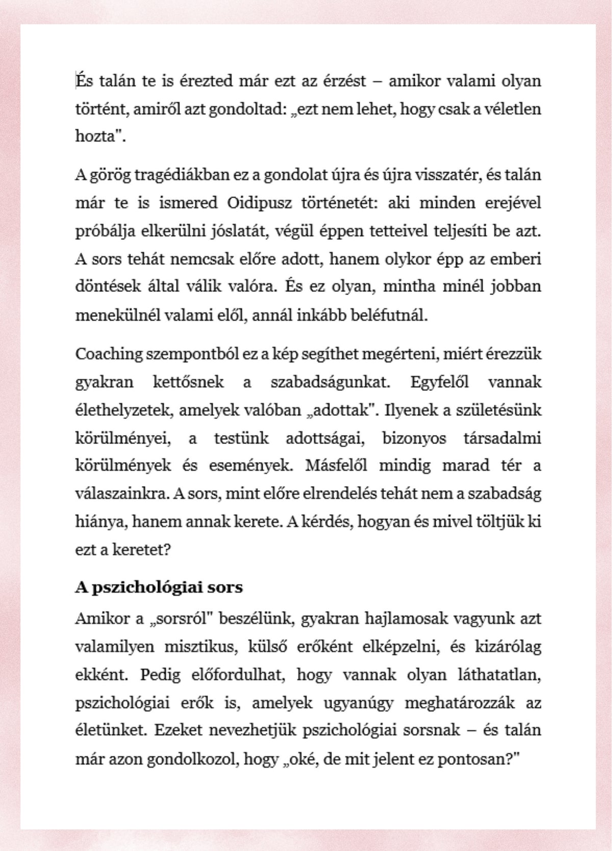 Dr. Weisz Éva: Sors vagy szabad akarat? (e-book)
