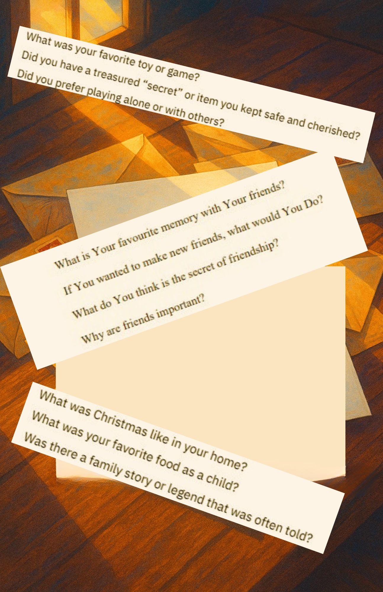 Questions for Our Parents - The Time Has Finally Come to Ask Them