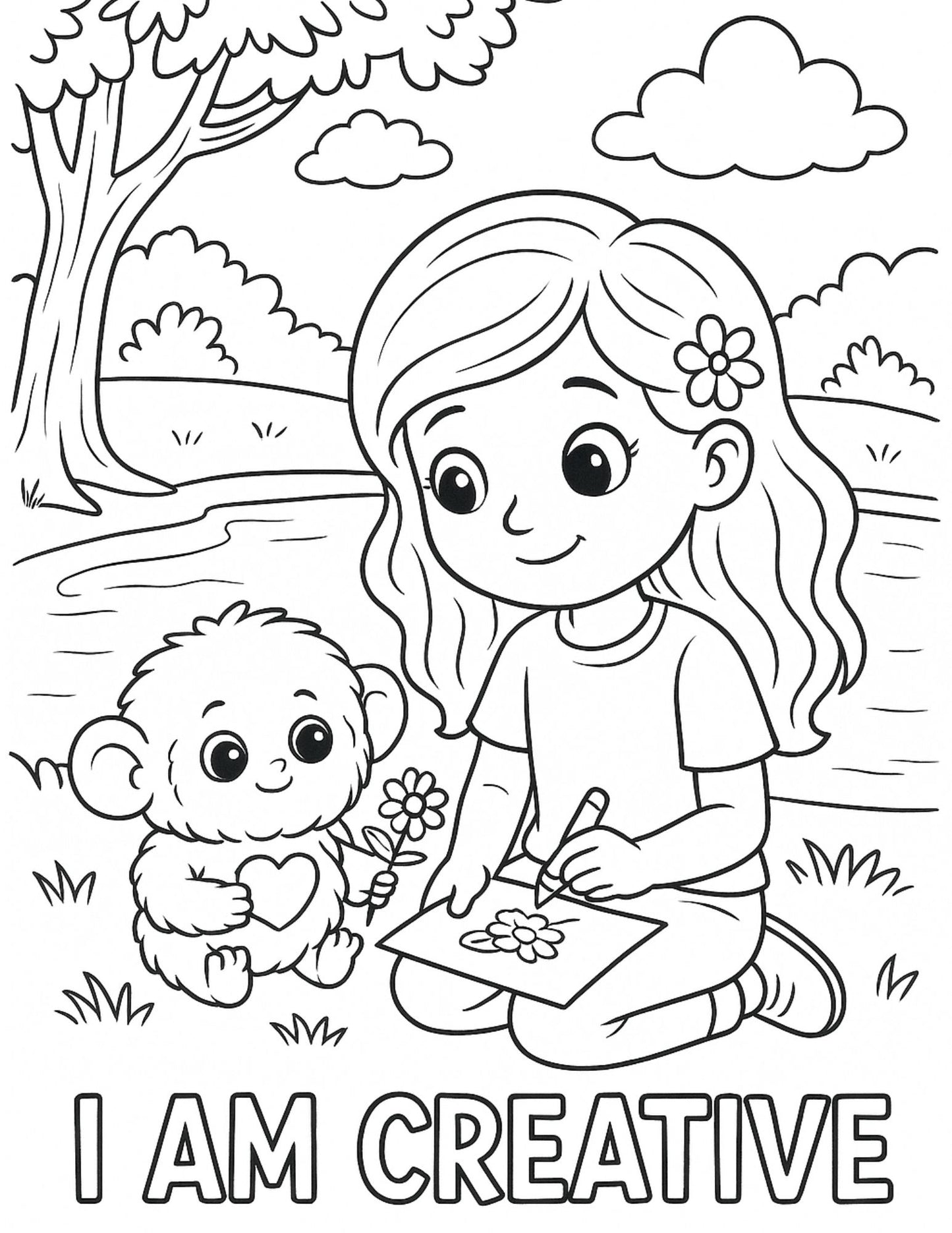 BE-YOU-tiful Me! Empowering Coloring Pages for Little Stars