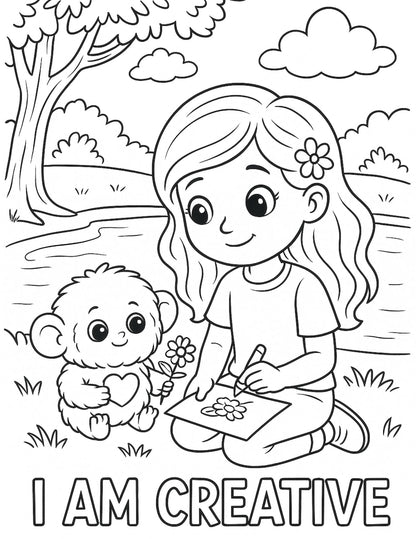 BE-YOU-tiful Me! Empowering Coloring Pages for Little Stars