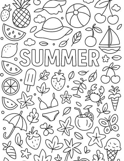 Seasonal Elf  —  Coloring Pages for Kids Ages 4-10