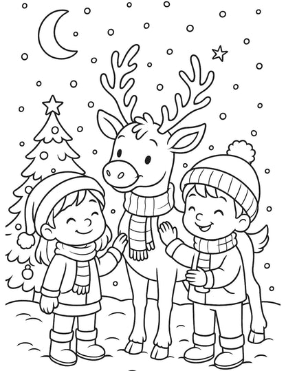 Free Cozy Christmas Coloring Pages