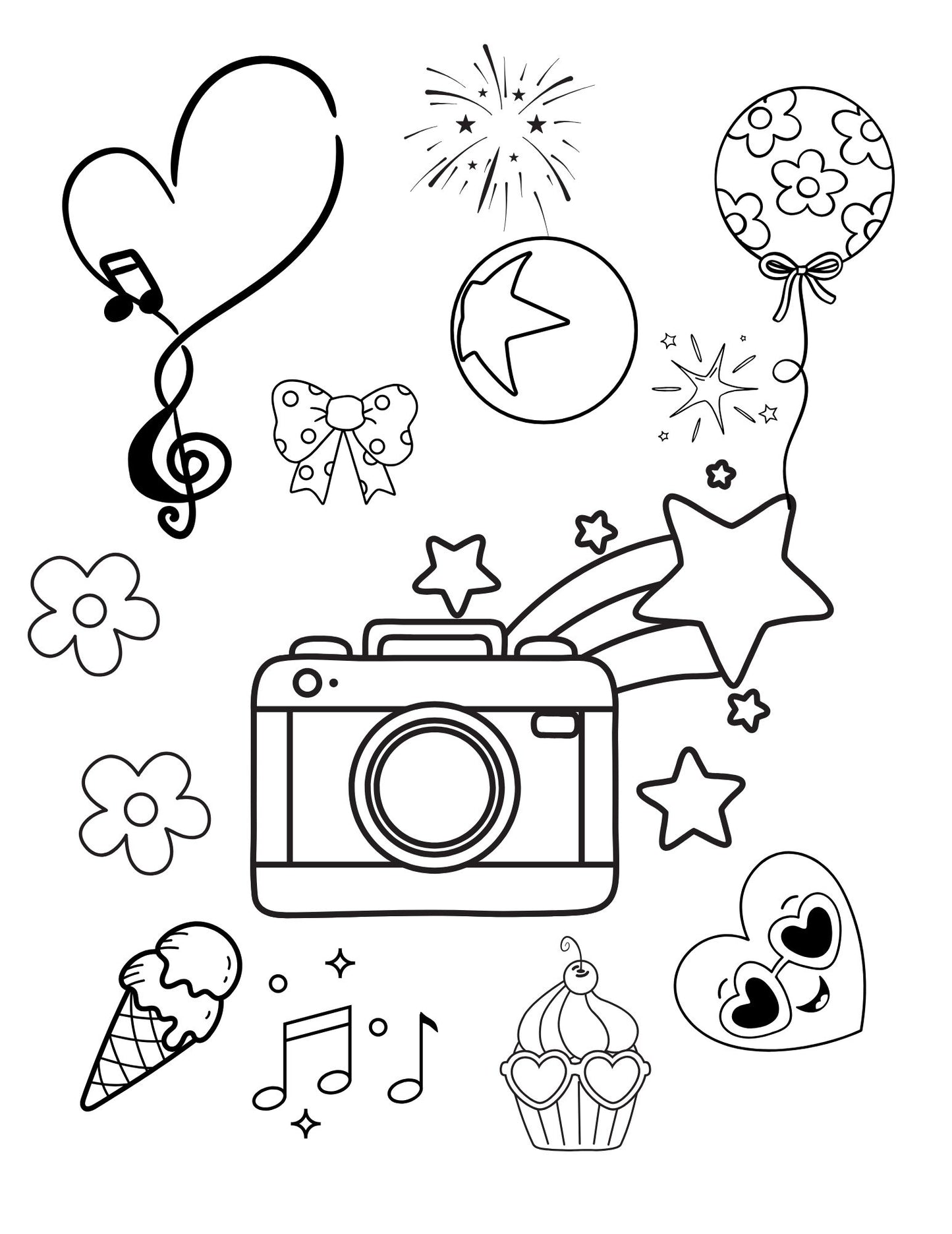 Glam Up! Party Coloring Book for BFFs!