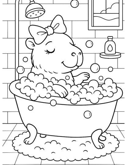 My Capybara - Coloring Pages