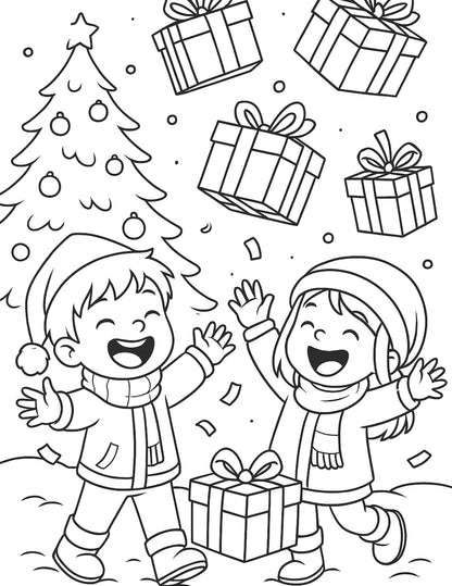 Free Cozy Christmas Coloring Pages