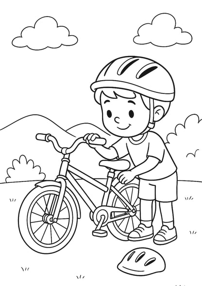 Road Safety Adventure - Coloring Pages