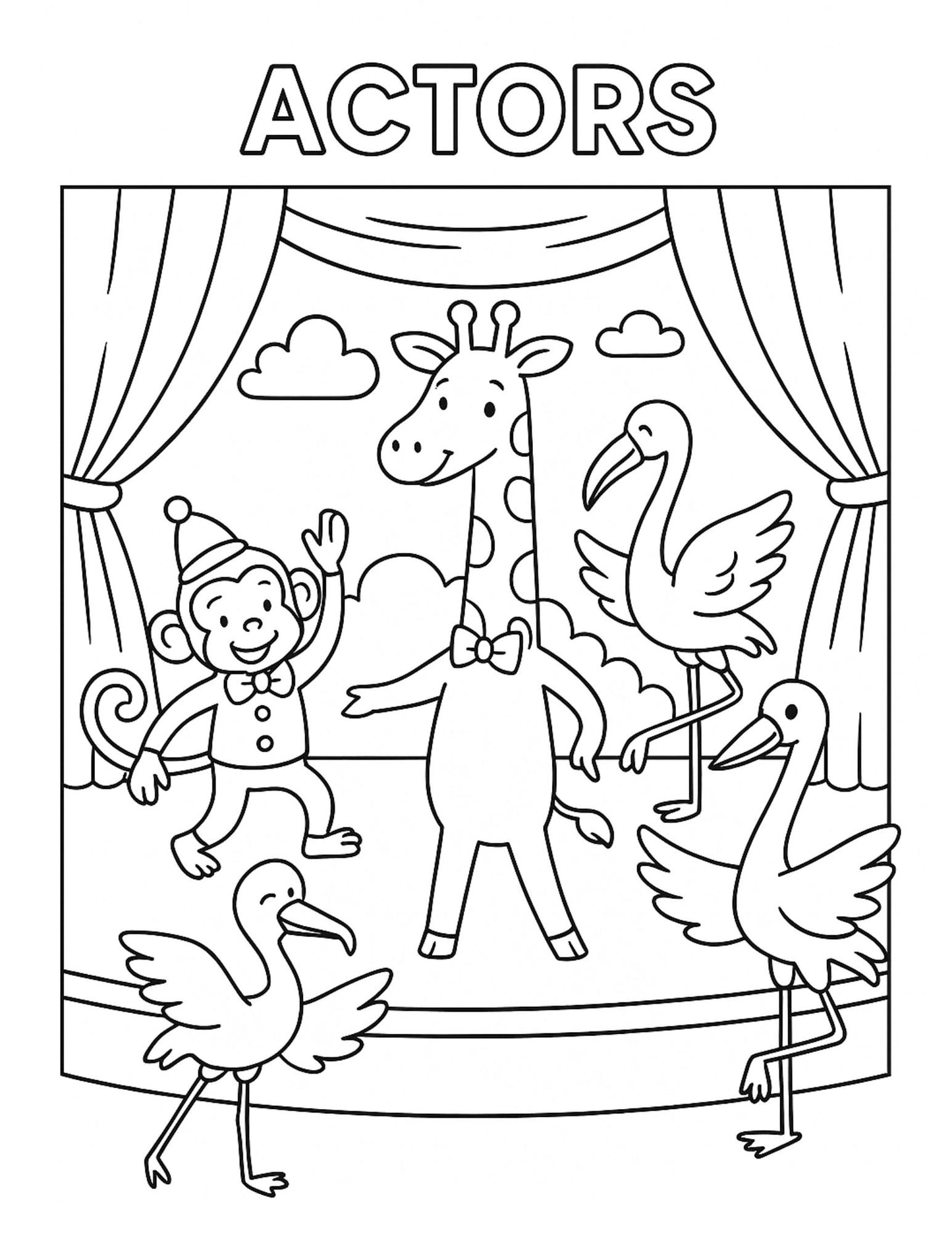 What Will I Be? - Animal Professions Coloring Pages