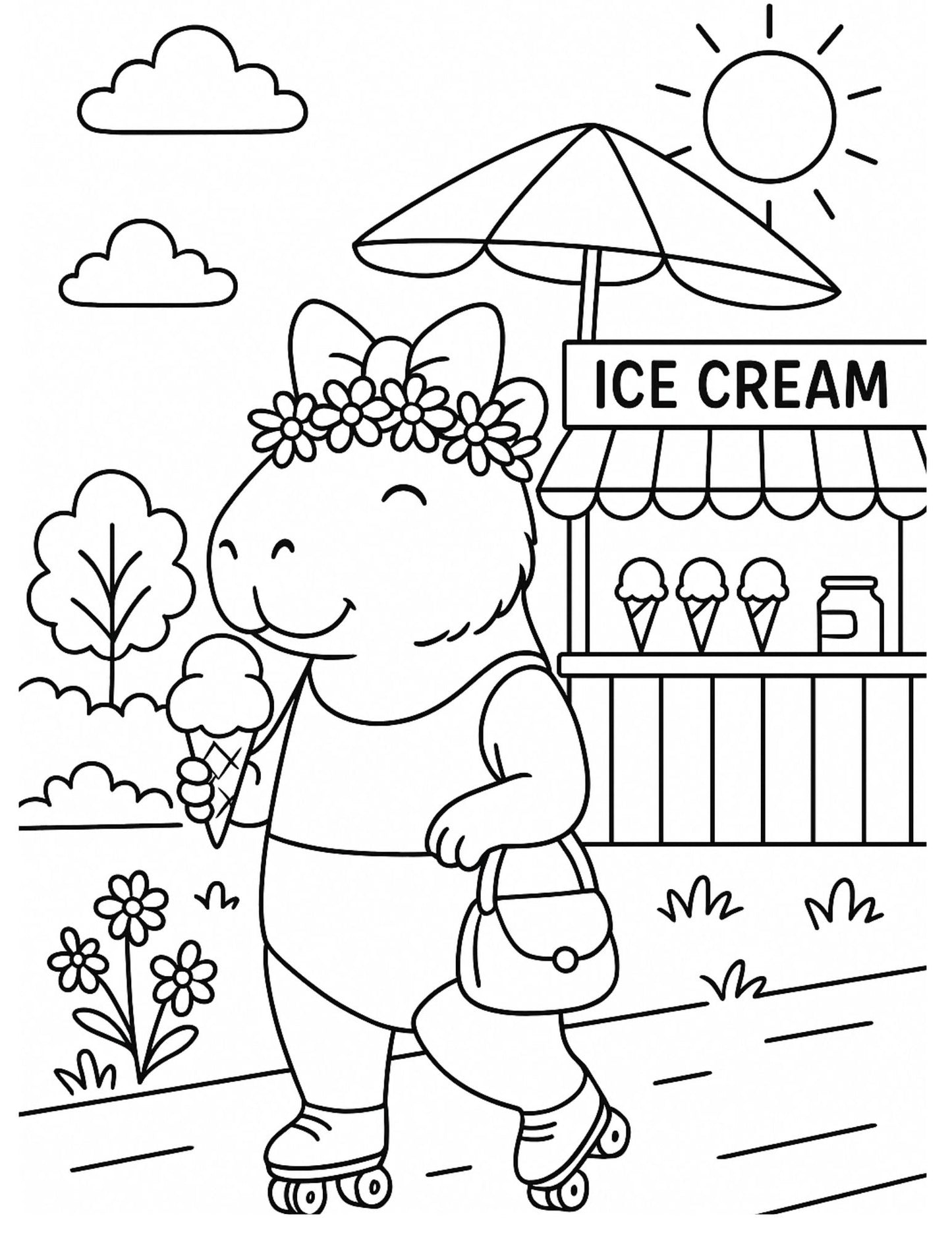 My Capybara - Coloring Pages