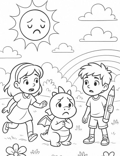 Save the Rainbow!  Through an Exciting Story, Color, Draw, Play, and Save the Colors!