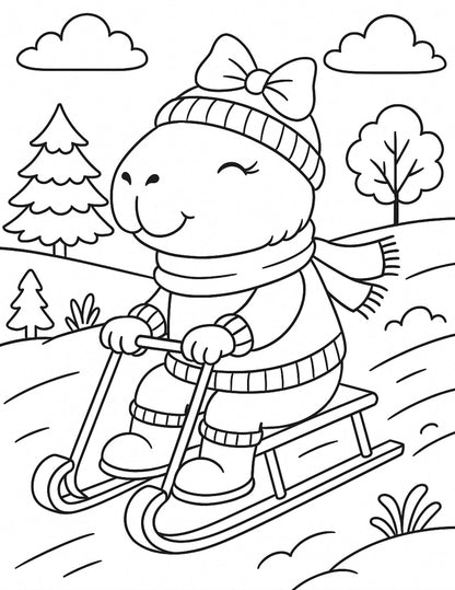 My Capybara - Coloring Pages