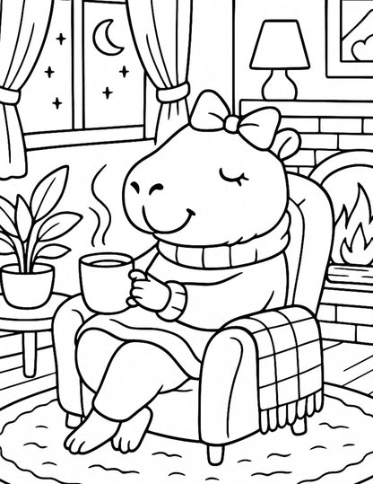 My Capybara - Coloring Pages