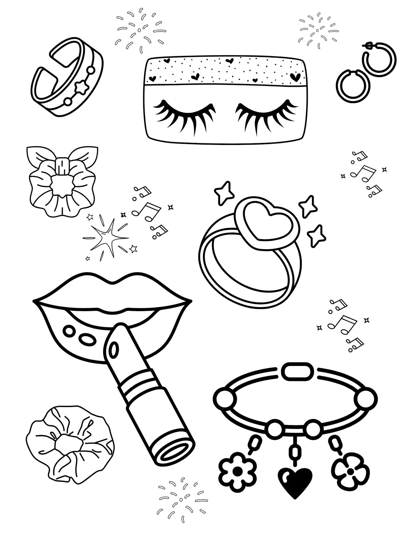Glam Up! Party Coloring Book for BFFs!