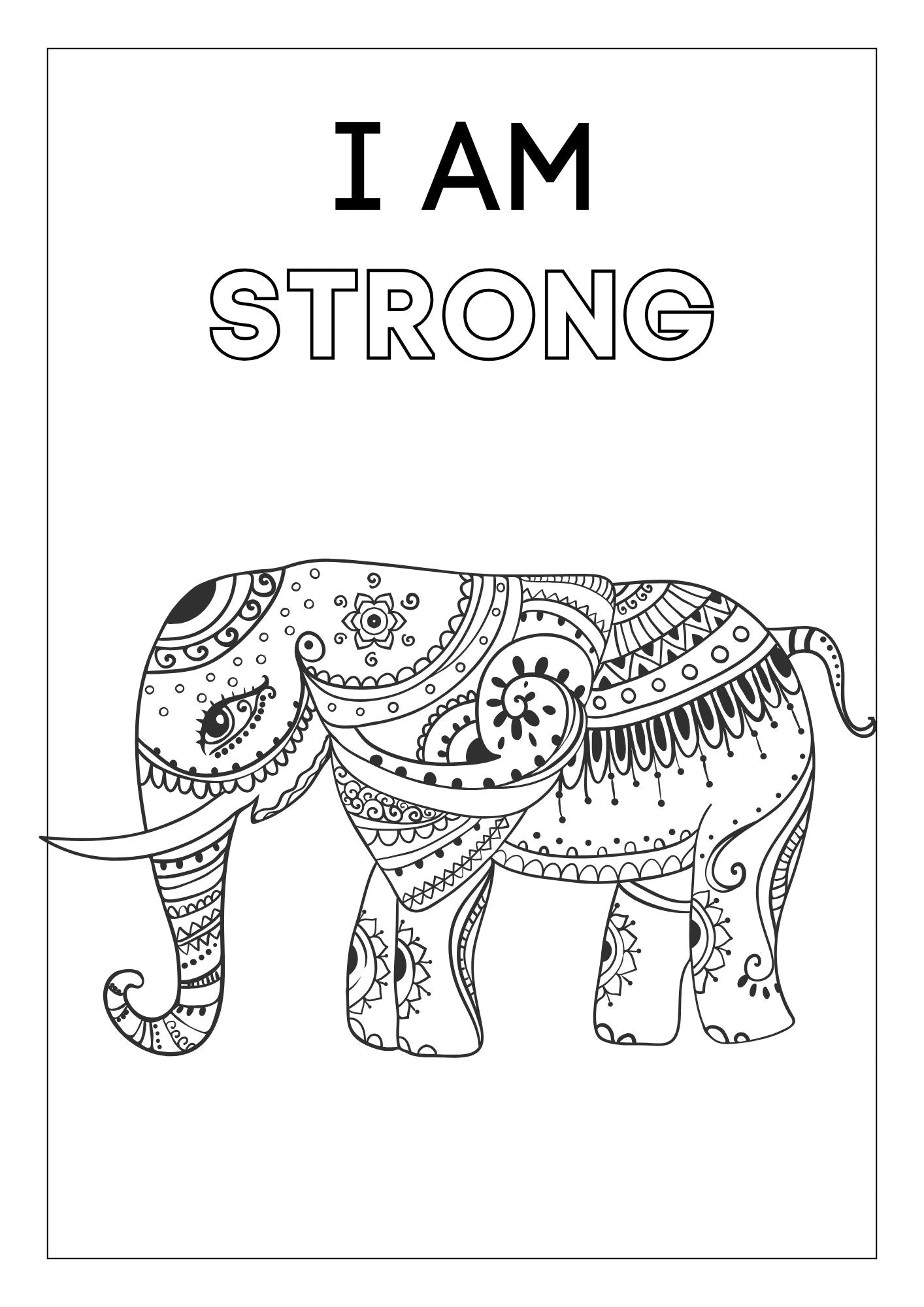Positive Affirmations - Coloring Book