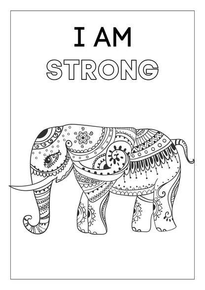 Positive Affirmations - Coloring Book