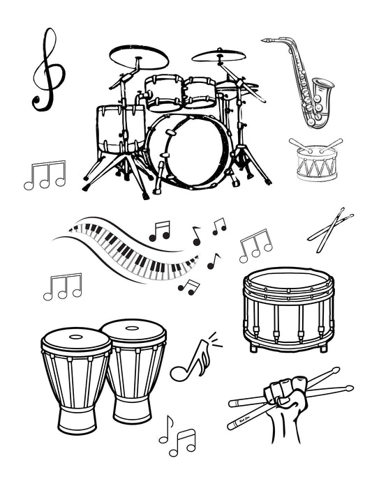 Musicland Adventures - Printable Coloring Pages for Little Musicians