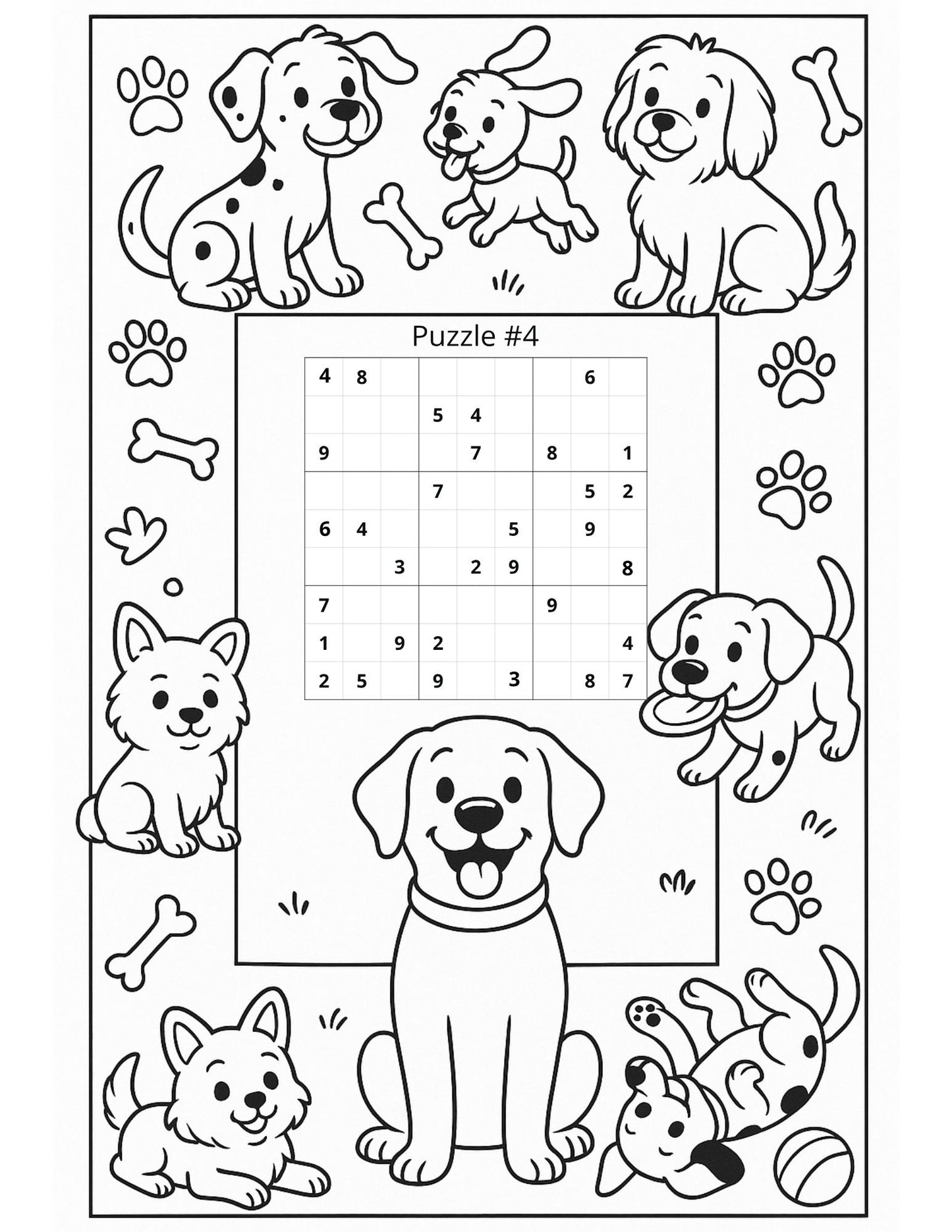 Color & Logic Fun - Printable Sudoku and Coloring Pages for Kids