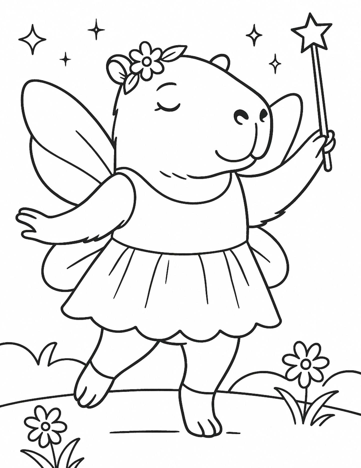 My Capybara - Coloring Pages