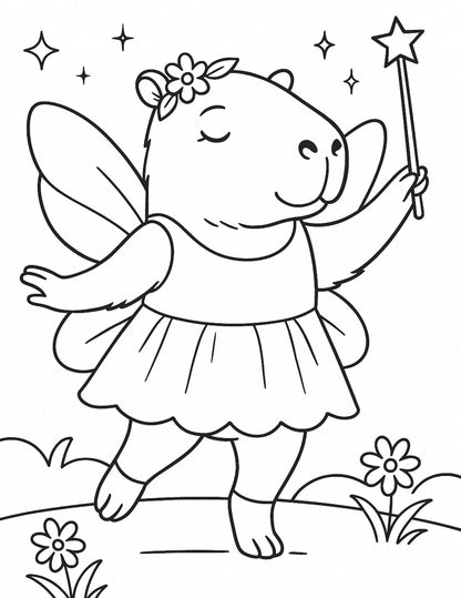 My Capybara - Coloring Pages