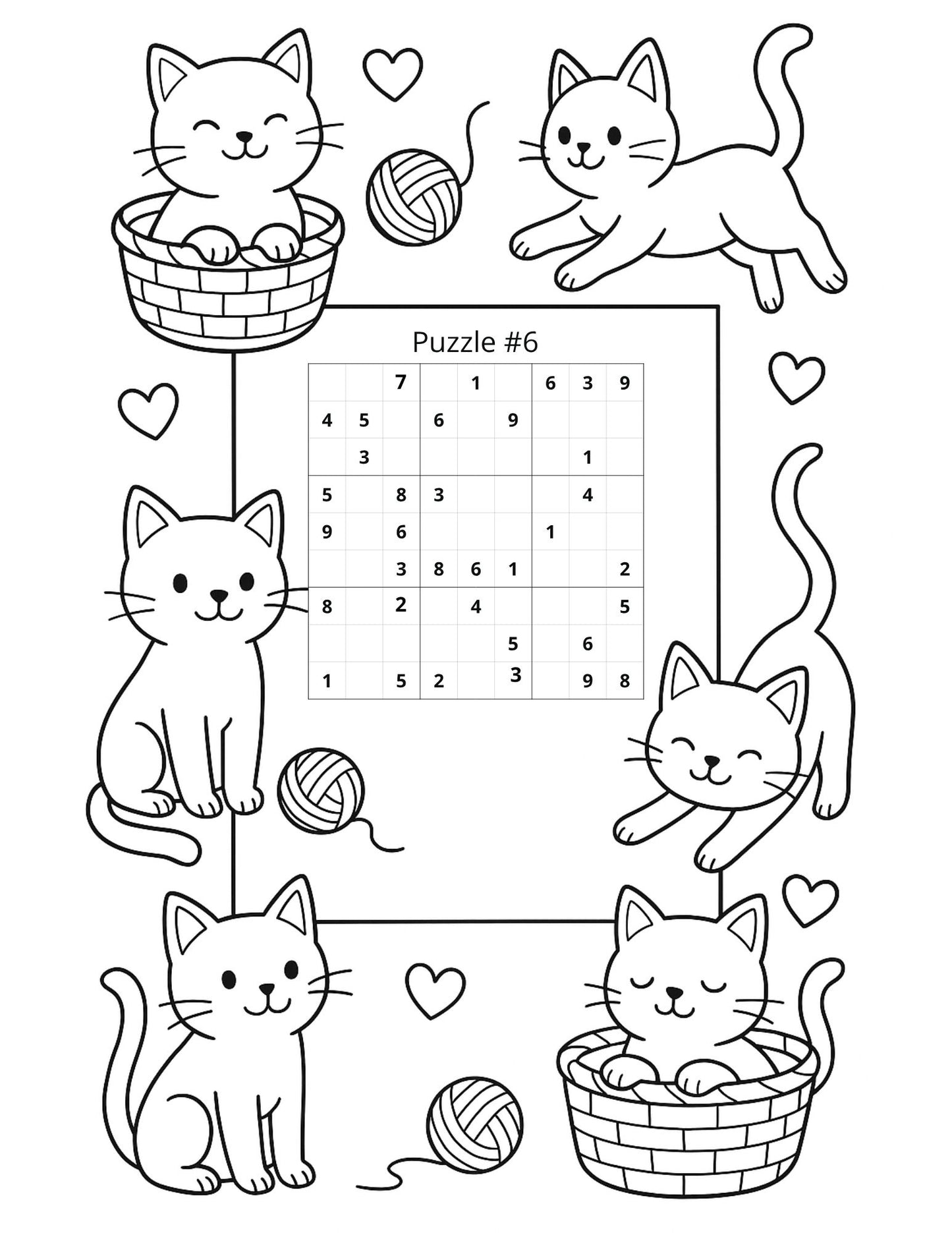 Color & Logic Fun - Printable Sudoku and Coloring Pages for Kids