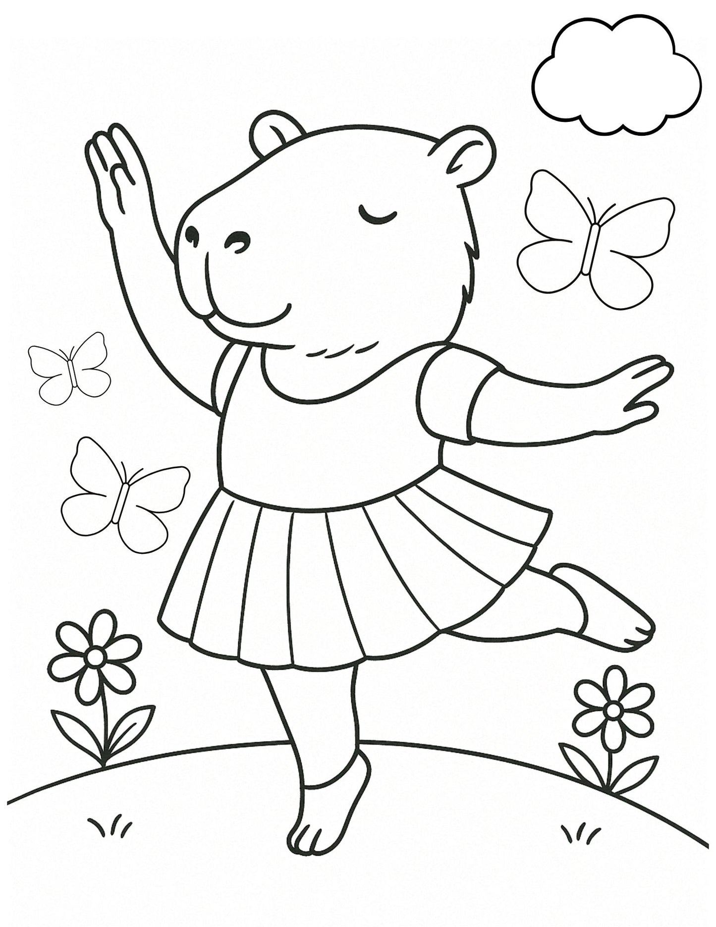 My Capybara - Coloring Pages