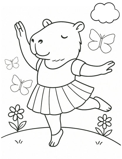 My Capybara - Coloring Pages