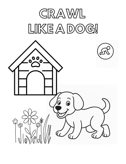 Let's Move Like Animals - Imitate the Movements of Anilmals Then Color Them!