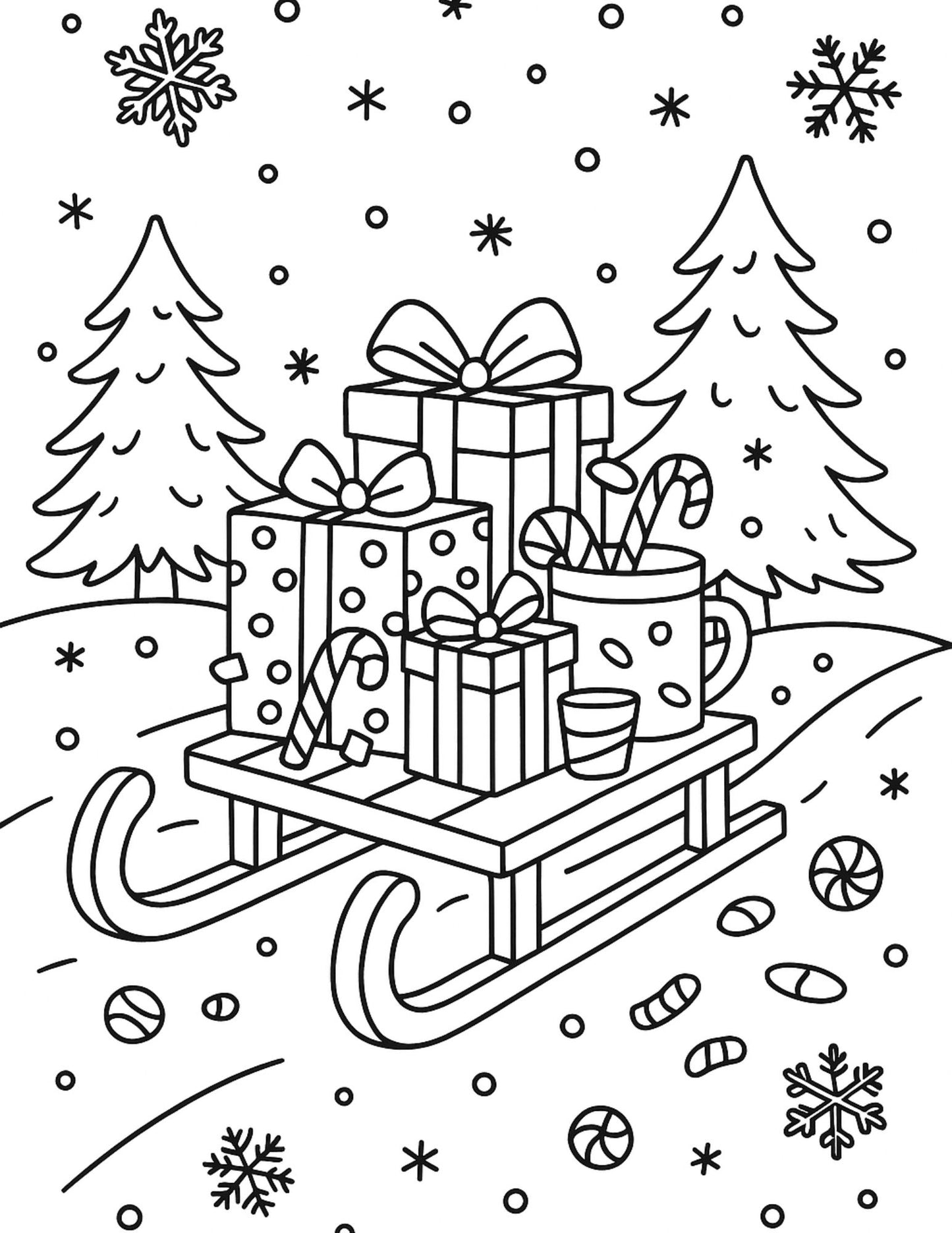 Cozy Winter - Coloring Pages for Kids