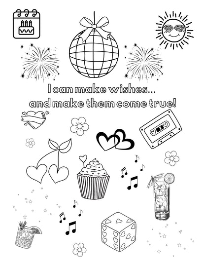 Today Is My Birthday - Printable Affirmation Coloring Pages 🎉