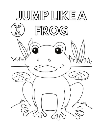 Let's Move Like Animals - Imitate the Movements of Anilmals Then Color Them!