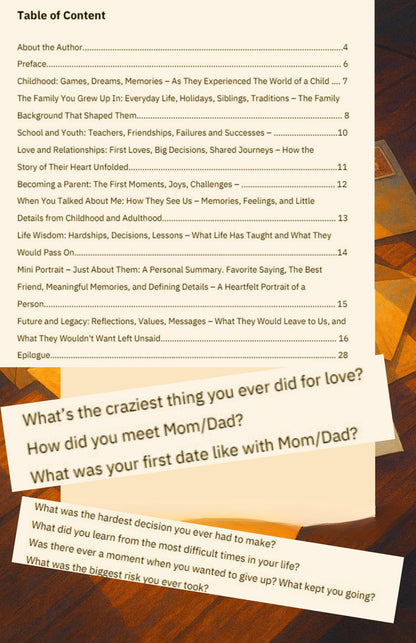 Questions for Our Parents - The Time Has Finally Come to Ask Them