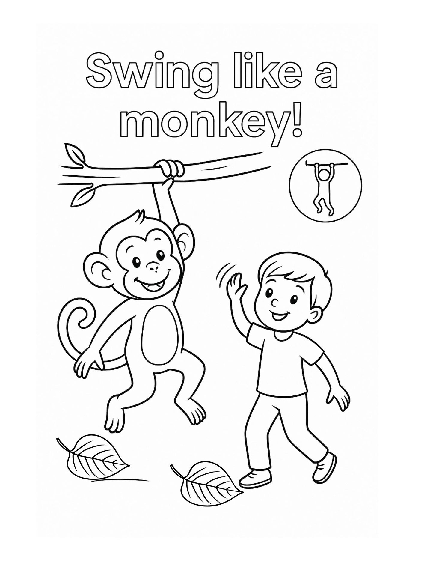 Let's Move Like Animals - Imitate the Movements of Anilmals Then Color Them!