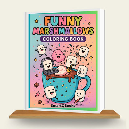 Funny Marshmallows Coloring Book - Autumn Sale!