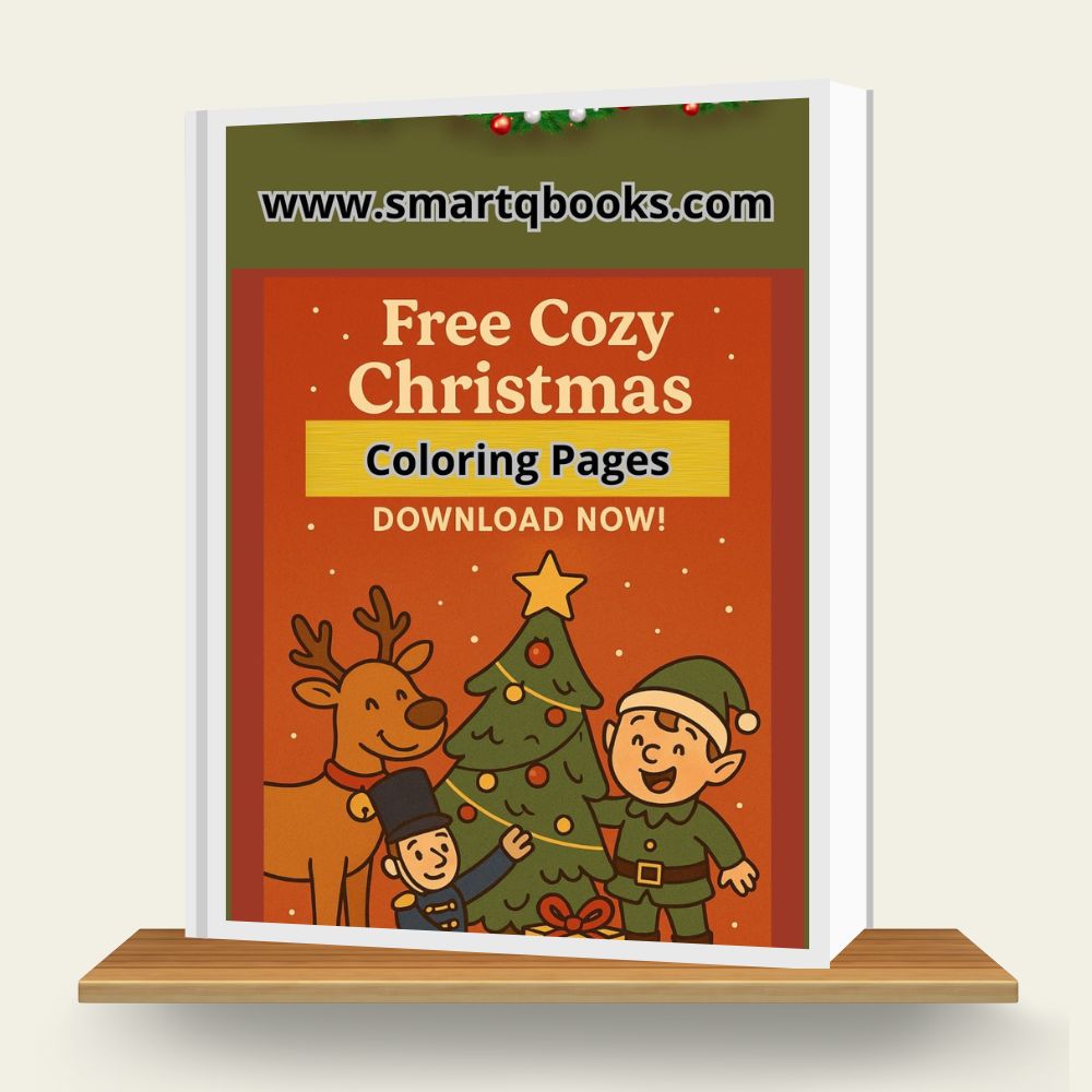 Free Cozy Christmas Coloring Pages - Just add to your cart and checkout—it's $0!
