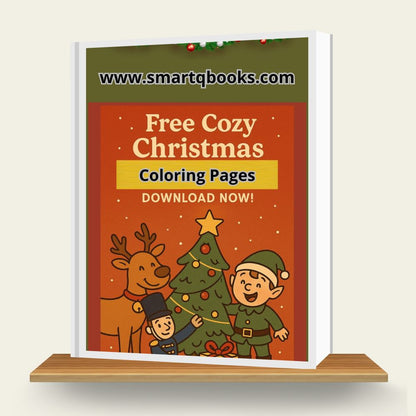 Free Cozy Christmas Coloring Pages - Just add to your cart and checkout—it's $0!