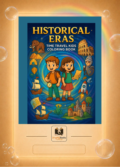 Historical Eras - Time Travel Kids Coloring Book
