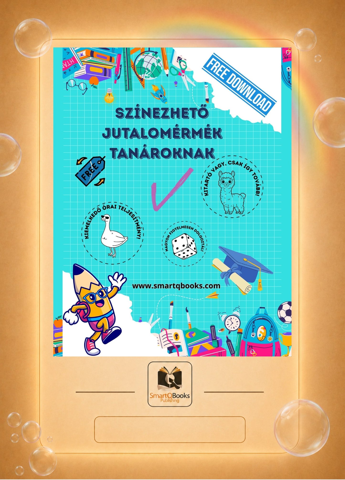 Hungarian Color-Your-Own Reward Tokens for Teachers — Free Printables