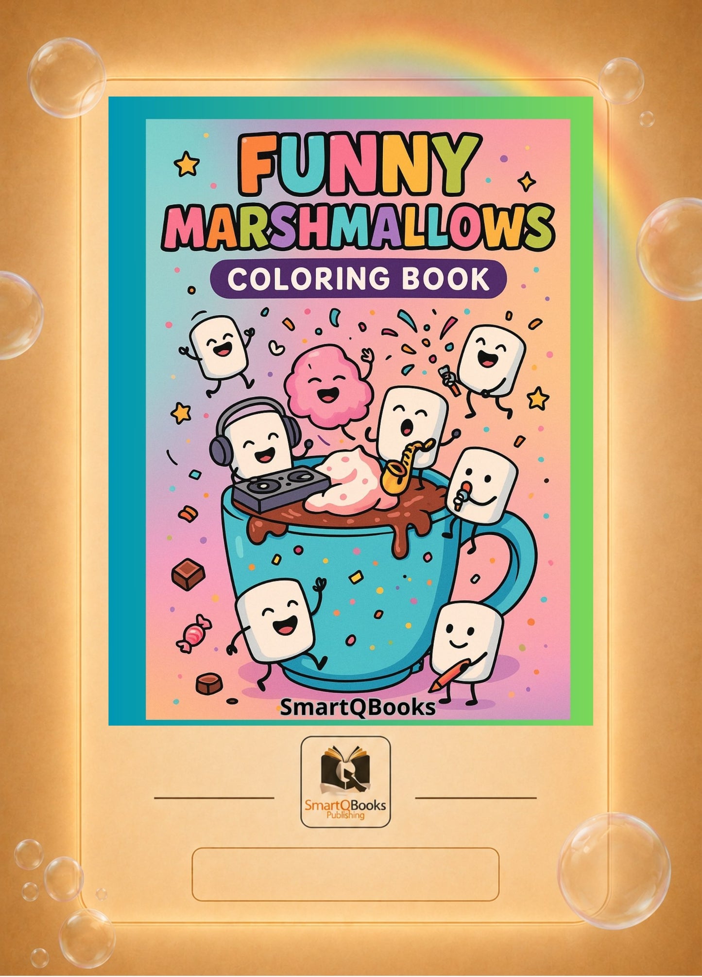 Funny Marshmallows Coloring Book