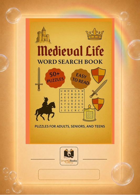 Medieval Life - Word Search Book / 55 Puzzles with Solutions