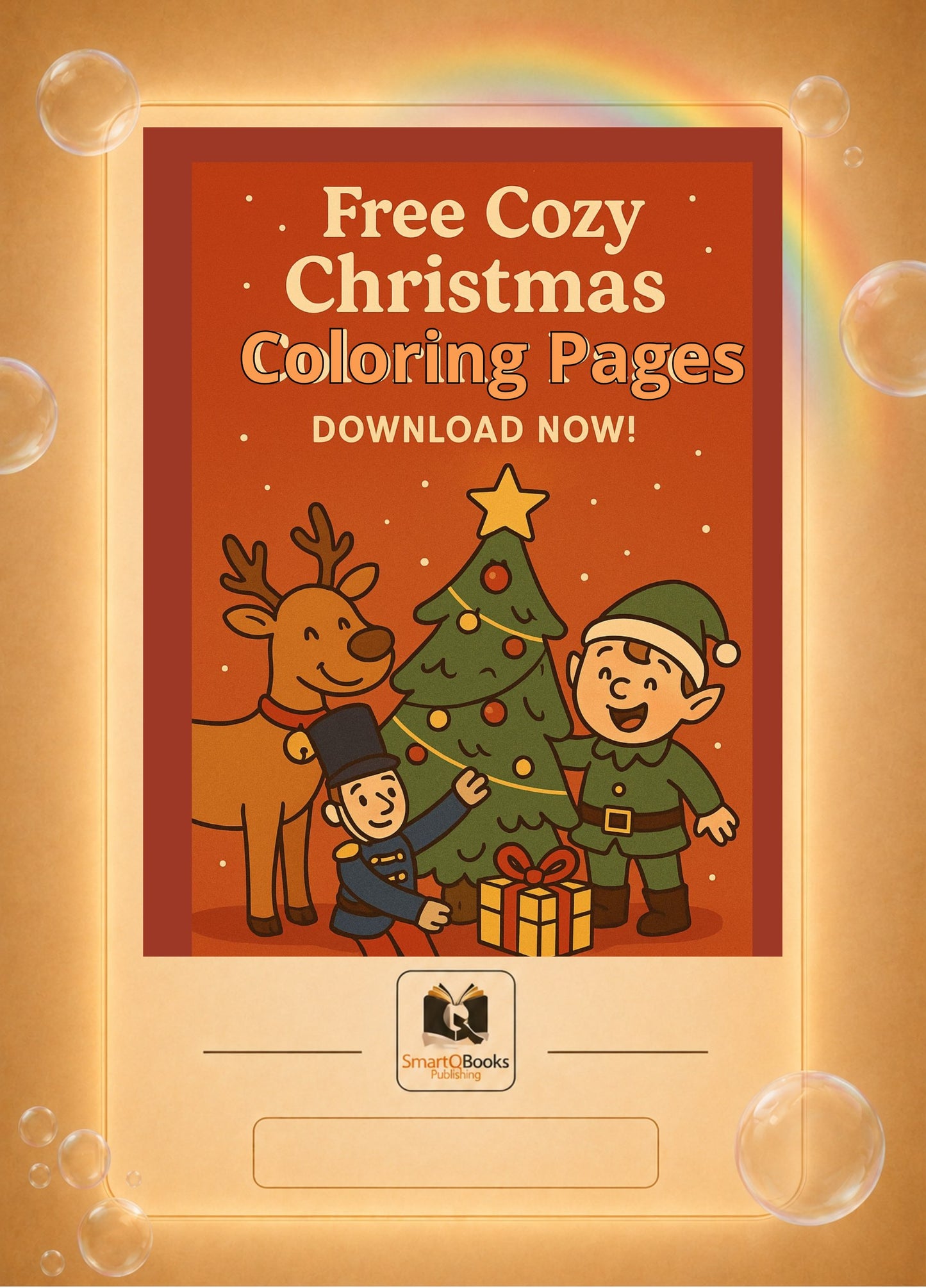 Free Cozy Christmas Coloring Pages - Just add to your cart and checkout—it's $0!